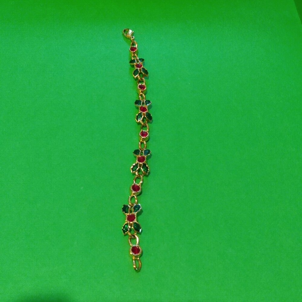 Jeweled Holly Bracelet